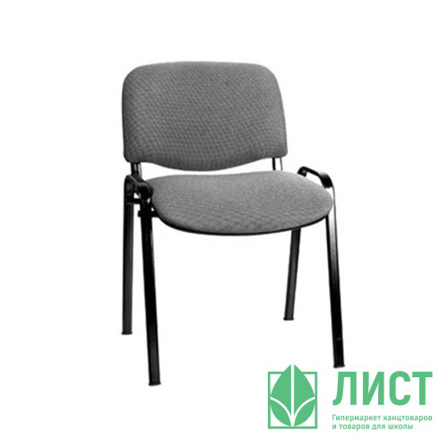 Стул офисный Rio (ИЗО) каркас черн., ткань серая (В-40,ТК-2, арт.С-73)