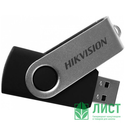 Флеш диск 16GB HIKVision M200S,USB 2.0,цв.черный/серебристый Флеш диск 16GB HIKVision M200S,USB 2.0,цв.черный/серебристый