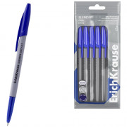 Ручка шариковая непрозрачный корпус (ErichKrause) Slender Grey синий, 0,7/0,26мм, игла арт.63679 (Ст.8)