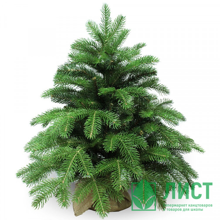 Елка настольная 60см (хвоя литая+ПВХ, ветки примотка, подставка пенёк+мешковина) "Anson" арт.1031906