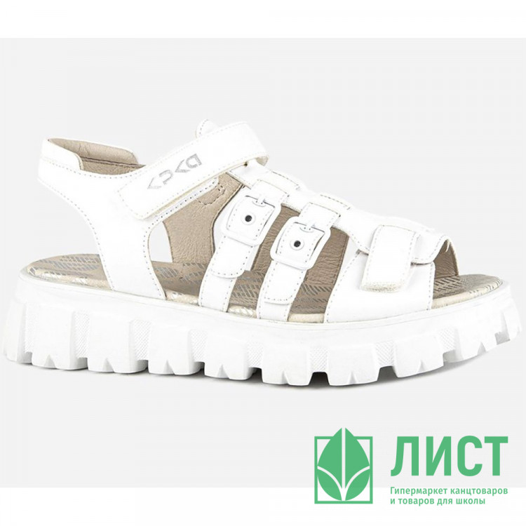 Босоножки для девочки (Kapika) белый верх-искусственная кожа подкладка-искусственная кожа артикул 33805п-2