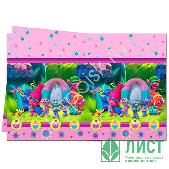 Скатерть "Тролли" 140см*180см арт.4870174