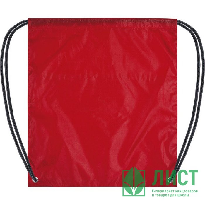 Сумка для сменной обуви 1 отделение (Attomex) красная 34,5х42см  арт 7040724