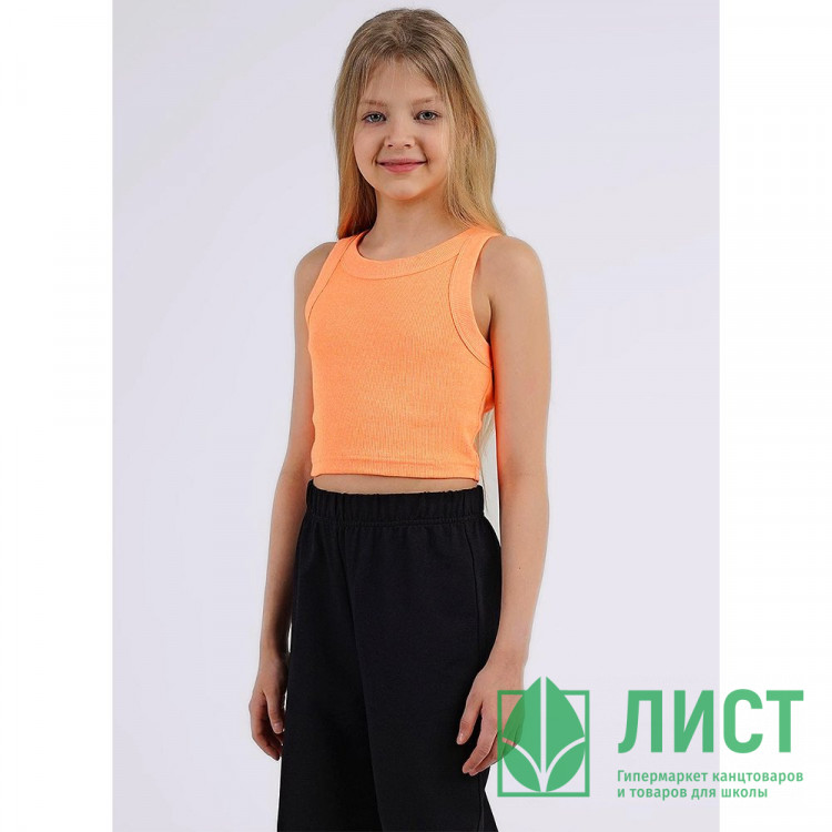 Топ для девочки артикул CLE 846429ш размерный ряд 34/134- 42/158 цвет оранжевый