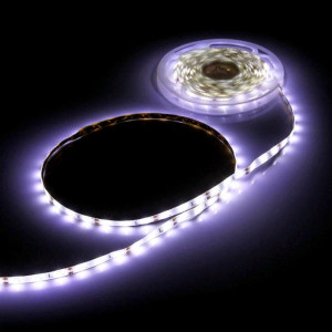Гирлянда электрическая для дома лента-самоклейка 05м 300LED цвет белый (темный провод) артемный 542-348