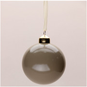 Шар пластик 06см глянец цв.коричневый 125 арт.РШ5725