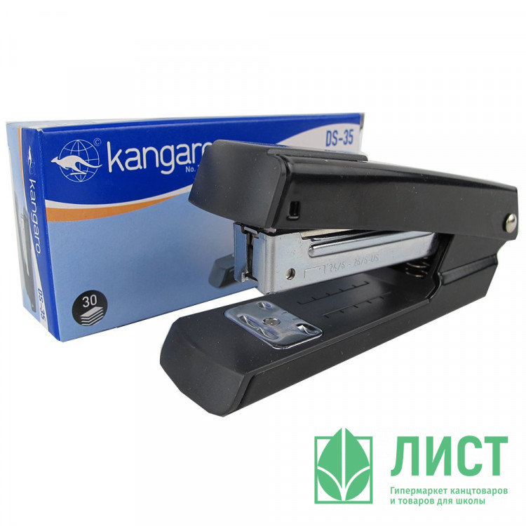 Степлер №24 (30л) металлический KANGARO арт.DS-35