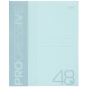 Тетрадь пластиковая обложка А5 клетка 48 листов Hatber Прогрессив (PROGRESSIVE) Бирюзовая арт 48Т5В1