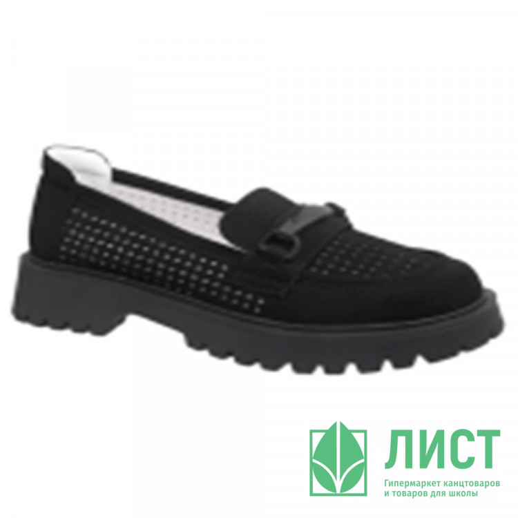 Туфли для девочки (Indigo Kids) черные верх-искусственная кожа подкладка-натуральная кожа артикул 32-0600B