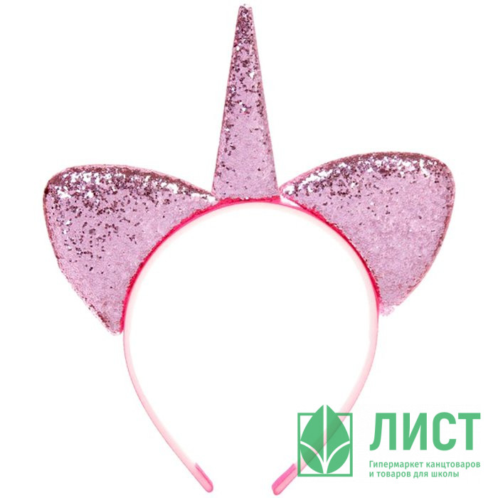 Ободок "Единорожка" розовый арт.776-316