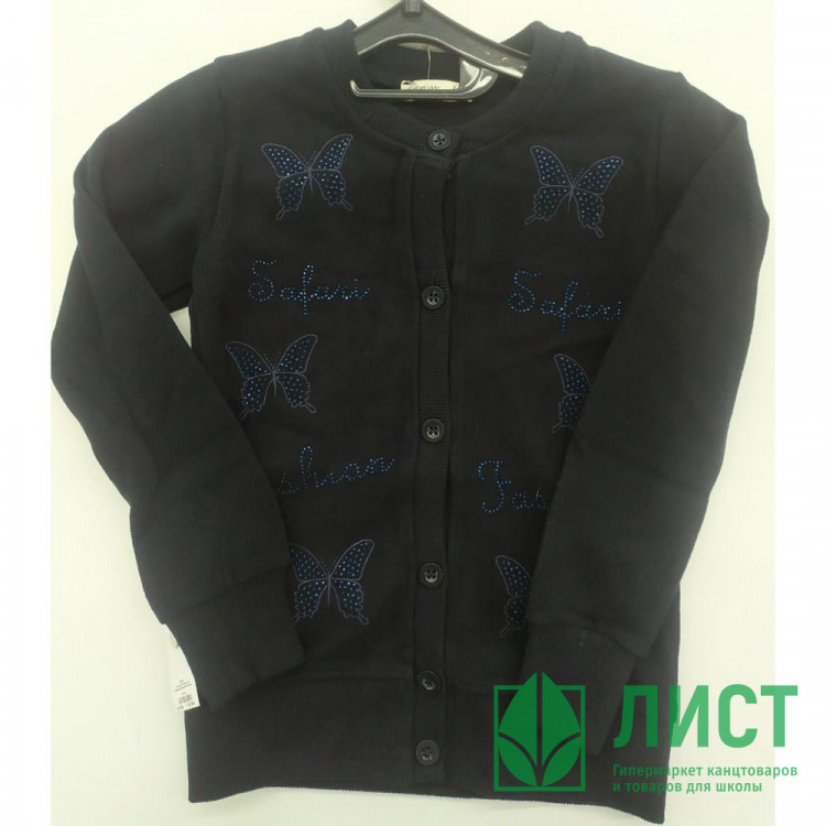 Кардиган для девочки (MULTIBREND) артикул 512 размерный ряд 30/116-36/140 цвет синий