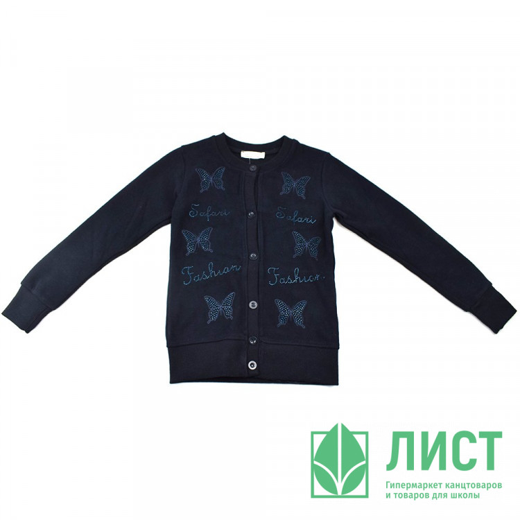 Кардиган для девочки (MULTIBREND) артикул 512 размерный ряд 30/116-36/140 цвет синий