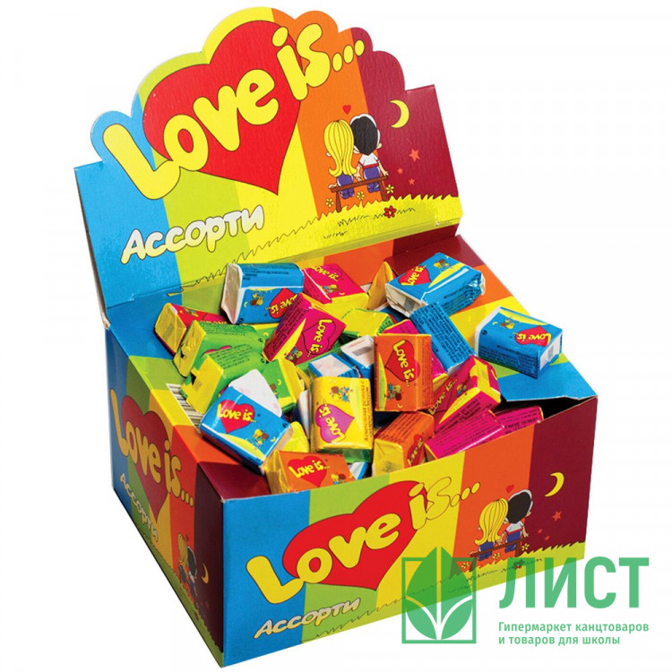 Жев. резинка LOVE IS 4,2гр микс (Ст.100/20)