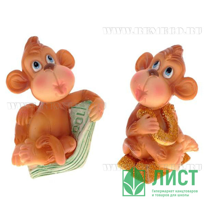 Статуэтка символ года обезьянка 4,5см асс. Арт.674295