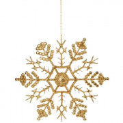 Украшение декоративное "Снежинка-паутинка" 16,5см золото арт.86764