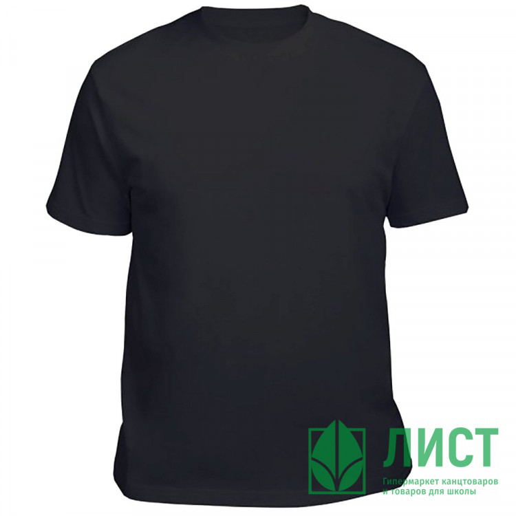Футболка спортивная для мальчика арт.Ф-08 размер 34/134-42/158 100% хлопок цвет черный