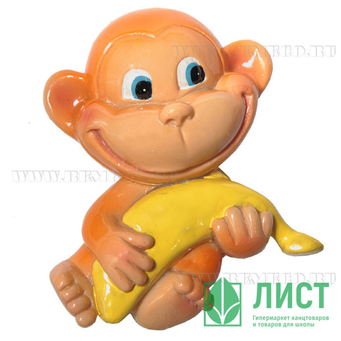 юМагнит СИМВОЛ ГОДА "Обезьянка" 7,5см арт.696653