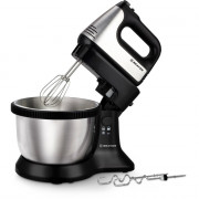 Миксер BRAYER , арт.BR1304, стальной/черный, 5 скоростей, с чашей, 500Вт