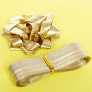 Набор для упаковки "Стиль" (Бант 6см,лента 2см*3м) золото арт.144-0084