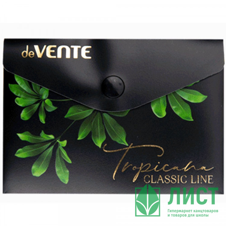Папка-конверт на кнопке А7(105*74) 180мкм deVENTE Tropicana арт.3071237