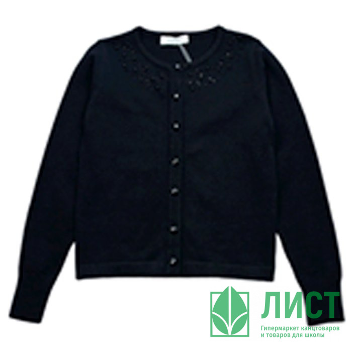 Кардиган для девочки (Malini) артикул 3661 размерный ряд 32/128-40/158 цвет черный