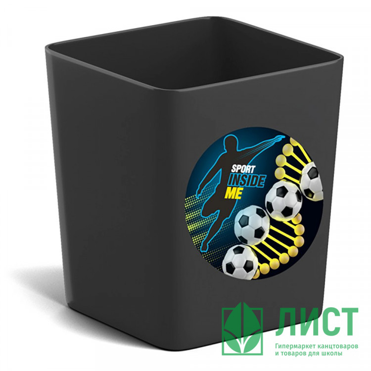 Подставка для ручек и карандашей (ErichKrause) Base Sport DNA черный арт.61609 (Ст.1)