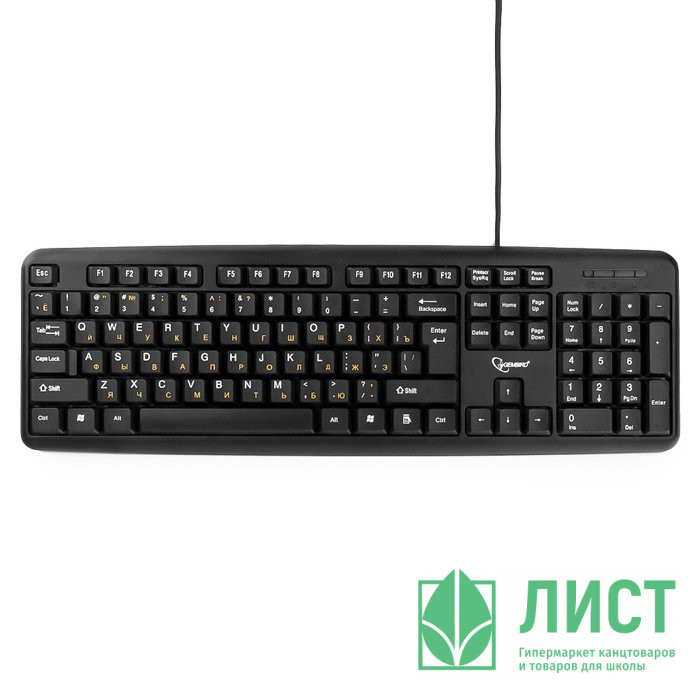 Клавиатура провод. Gembird KB-8320U-BL, черный