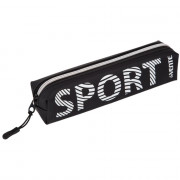 Пенал-косметичка 1 отделение силикон (deVente) Sport 200х40х40 мм черный арт.7029453