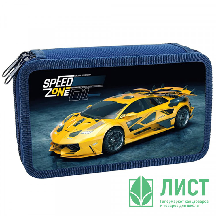 Пенал 2 отделения (Оникс) ПКК 11-5 Speed zone 190х110мм ламинированный картон