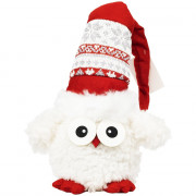 Игрушка декор. "Сова в колпаке" 58,5см цв.белый с красным арт.89630