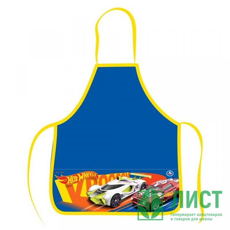 Фартук для детского творчества (Умка) с карманами, с нарукавниками Hot Wheels арт.FT-71830-HW