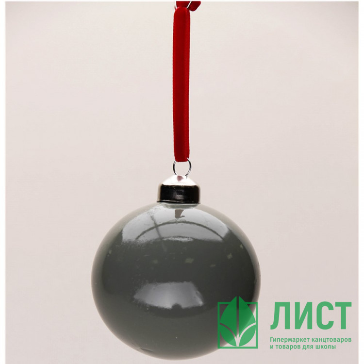 Шар пластик 06см глянец цв.серо-зеленый 173 арт.РШ5773