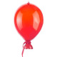 Украшение декоративное стекло 10см "Воздушный шарик" красный арт.10113