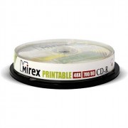 Диск CD-R Mirex 700Мб 80мин 48x Cake Box для печати (Ст.25) УПАКОВКА