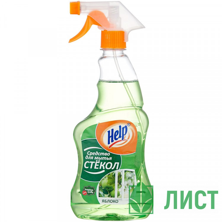 Чистящее средство  для стекол 500мл Help с курком Нашатырный спирт