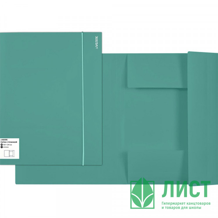 Папка на резинке А4 32мм пл. 0,45мм аквамарин deVENTE Marandi арт.3070219