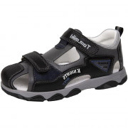 Сандалии для мальчика (TOM.MIKI) цвет черный верх-искусственная кожа подкладка-натуральная кожа размерный ряд 27-32 арт.RR1604_T-10443-B