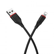 Кабель USB - Lightning BOROFONE BX17, 2,4A, 1м, черный