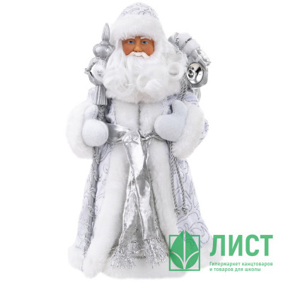Игрушка декор. &quot;Дед Мороз&quot; 31,5см в серебрянной шубе арт.90704 Игрушка декор. "Дед Мороз" 31,5см в серебрянной шубе арт.90704