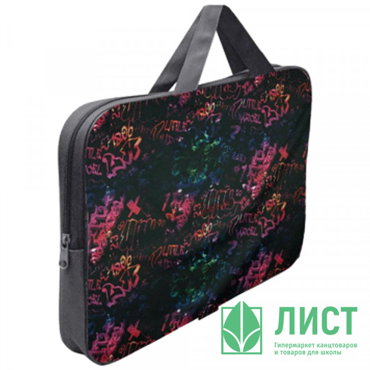 Папка А4 текстиль на молнии ручка-тесьма широкая боковина (deVENTE) Тартан арт.3075134