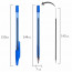 Ручка шариковая  прозрачный корпус  (BEIFA) синий 0,7мм арт.927 - 