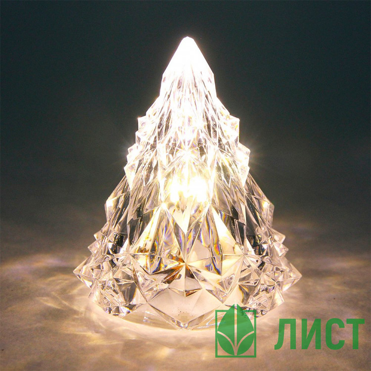Сувенир с подсветкой LED "Ёлочка Кристальная" 08см свет.белый арт.700-0635