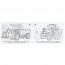 Раскраска А5 с наклейками Машины-строители (Умка) арт.978-5-506-09532-3 - 