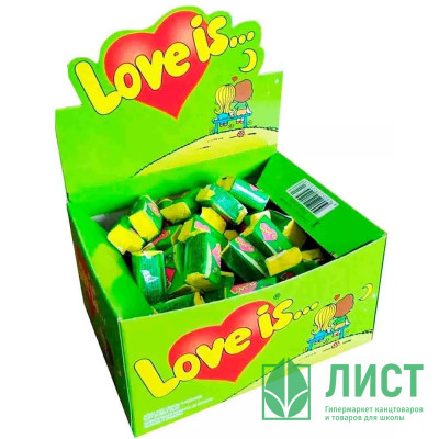 Жев. резинка LOVE IS 4,2гр яблоко/лимон (Ст.100/20) Жев. резинка LOVE IS 4,2гр яблоко/лимон (Ст.100/20)