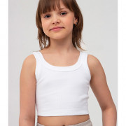 Топ для девочки подростковый арт.410001 размер 140-182 цвет белый 100% х/б