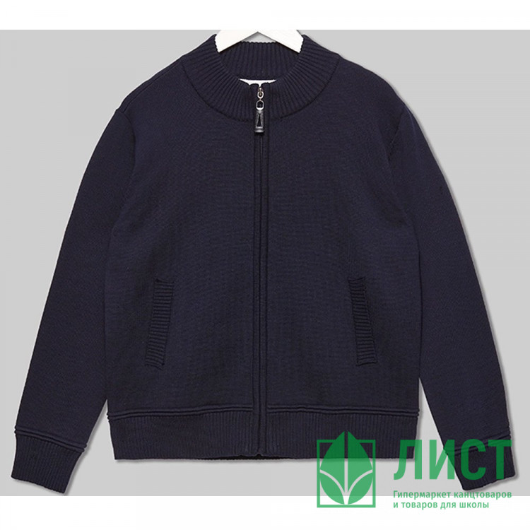 Кардиган для мальчика (Делорас) арт.M71833 размер 34/134-44/164 цвет синий