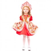 Костюм для девочки Царевна (платье,кокошник) р.28/110-36/140 ткань арт.1017 к-18