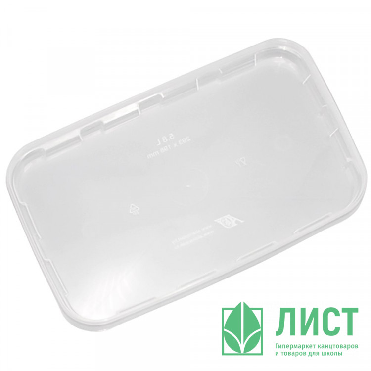 Крышка к ведру 5,8л прямоугольная 293*198мм цвет прозрачный