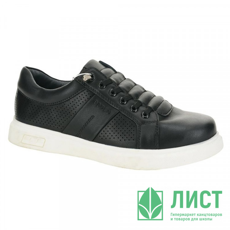 Полуботинки для мальчика (BADEN KIDS) черный верх-натуральная кожа подкладка-натуральная кожа размер 37-40 арт.KPZ042-013