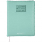 Дневник школьный твердая обложка кожзам (deVENTE) Modern Concept Soft мятный шелкография, отстрочка,ляссе арт.2020446